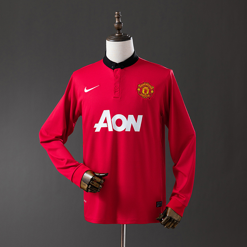 Wanban-Retro Long Sleeve M-U 13 14 Home S-Xxl