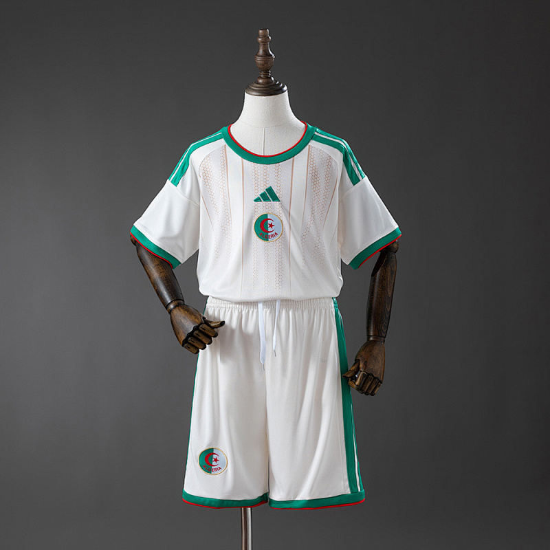 Wanban-Algeria Home Kids Kit Jerseys Size 16-28