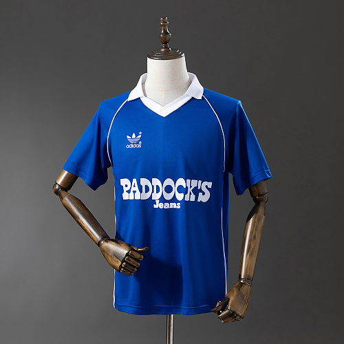 Wanban Schalke 04 84 85 Home Retro Jersey S-Xxl