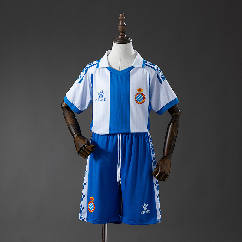 Wanban-Espanyol 25 26 Home Kids Jersey Size 16-28