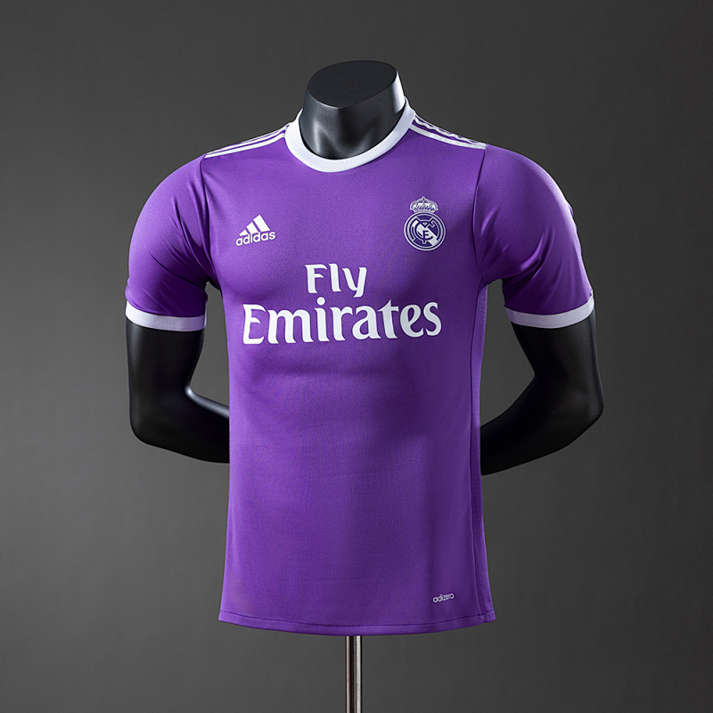Wanban-Real Madrid 16 17 Retro Player Version Away Jersey S-3XL