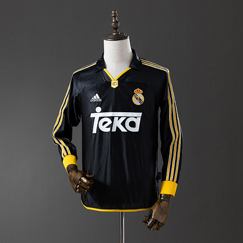 Wanban-Real Madrid 98 00 Away Long Sleeve Retro Jersey S-Xxl