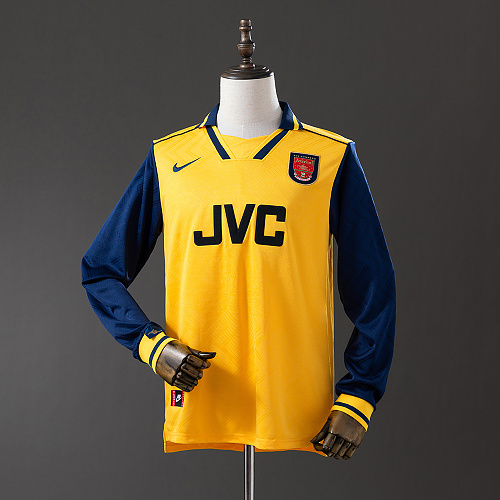 Wanban-Arsenal 96 97 Away Long Sleeve Retro Jersey S-Xxl