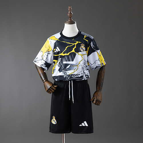 Wanban-Real Madrid 25 26 Avengers - Pre-Match Kids Kit Jerseys Size 16-28