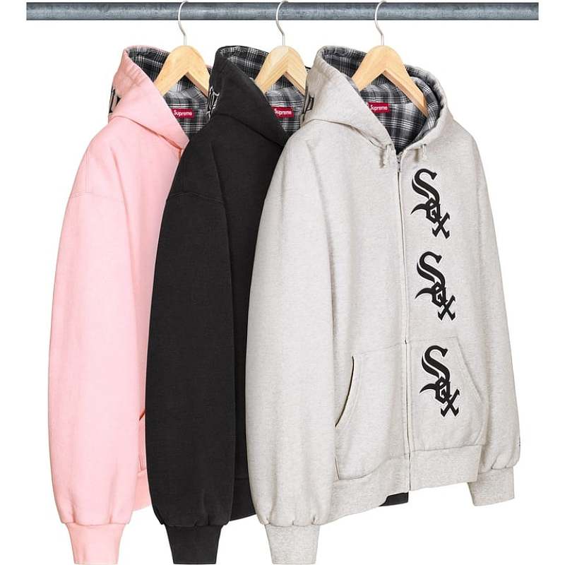 Supreme Chicago White Sox Zip Up Hooded Sweatshirt S M L XL