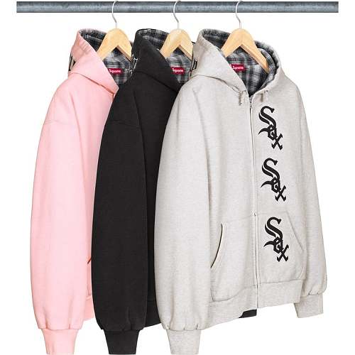Supreme Chicago White Sox Zip Up Hooded Sweatshirt S M L XL