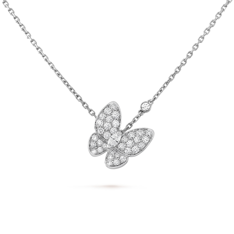 JG-VCARO3M400 Two Butterfly Pendant