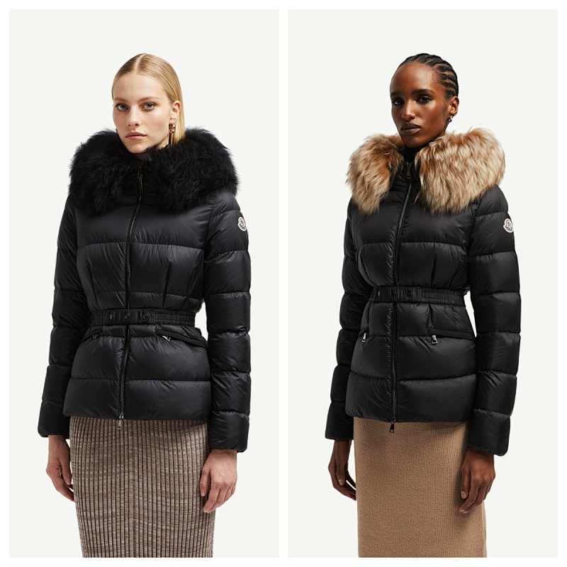 Boed Hooded Shearling-Trimmed Short Down Jacket Jiujiang 1-4