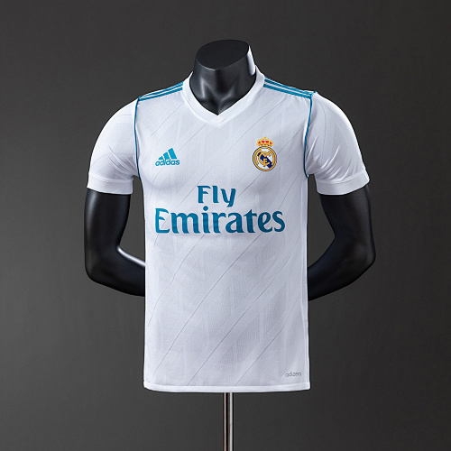Wanban-Real Madrid 17 18 Home Player Version Retro Jersey S-3XL