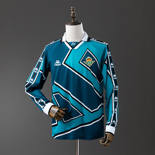 Wanban-Real Betis 95 97 Away Long Sleeve Retro Jersey S-Xxl