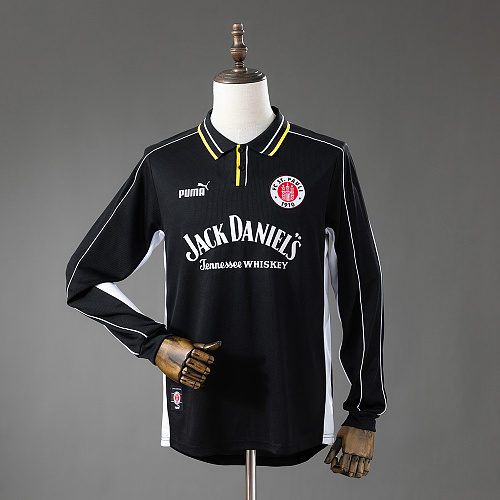 Wanban-St. Pauli 99 00 Away Retro Long Sleeve Jersey S-Xxl