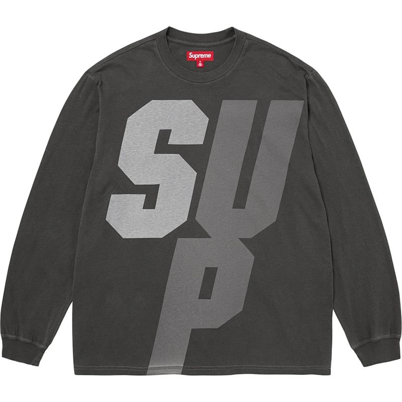Supreme RR- Sup Reflective LS Top Logo T S-Xl