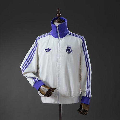 Wanban-Real Madrid X Beckenbauer Windbreaker - Miracle WhiteMagic Purple S-Xxl