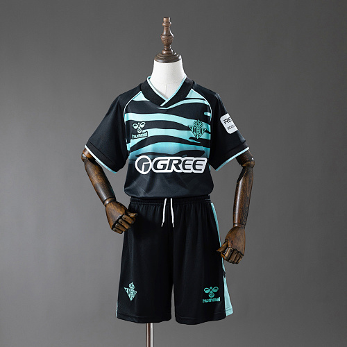 Wanban-Real Betis 25 26 Third Away Kids Kit Jersey Size 16-28