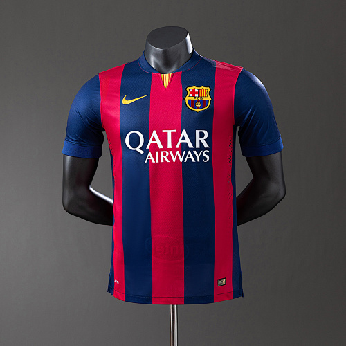 Wanban-Barcelona 14 15 Home Player Version Retro Jersey S-3XL