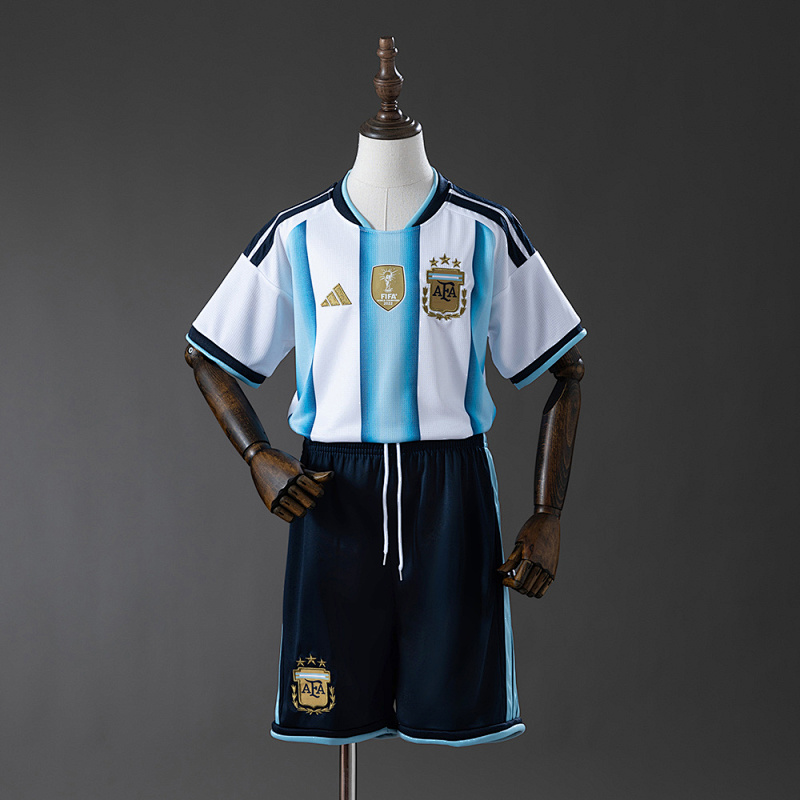 Wanban-Argentina Home Kids Kit Jersey Size 16-28