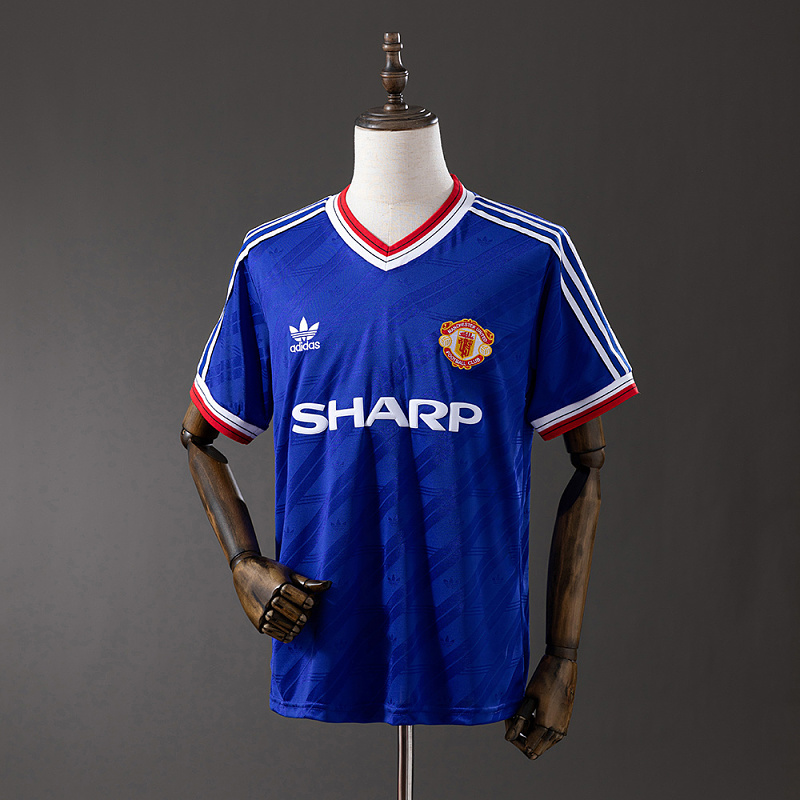 Wanban-Retro 86 88 M-U Third Away S-Xxl