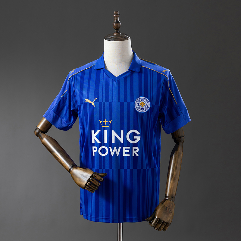 Wanban-Leicester City 16 17 Home Retro Jersey S-Xxl