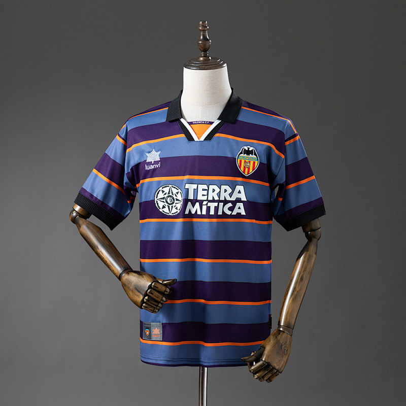 Wanban-Valencia 99 00 Third Away Retro Jersey S-Xxl