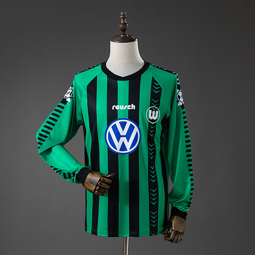Wanban-Wolfsburg 95 96 Away Retro Long Sleeve Jersey S-Xxl