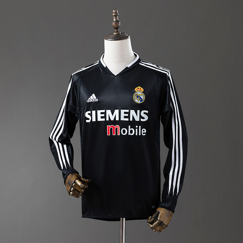 Wanban-Real Madrid 04 05 Third Away Long Sleeve Retro Jersey S-Xxl