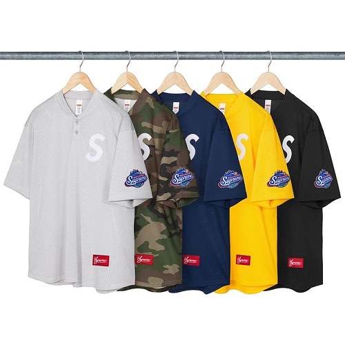 S Logo Baseball Henley S-Xl