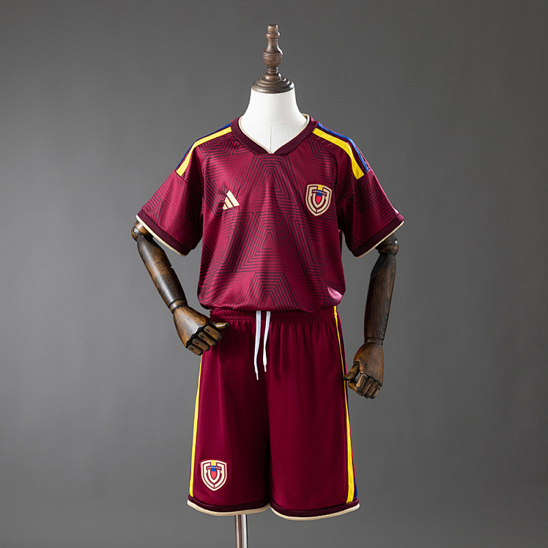 Wanban-Venezuela Home Kids Kit Jerseys Size 16-28