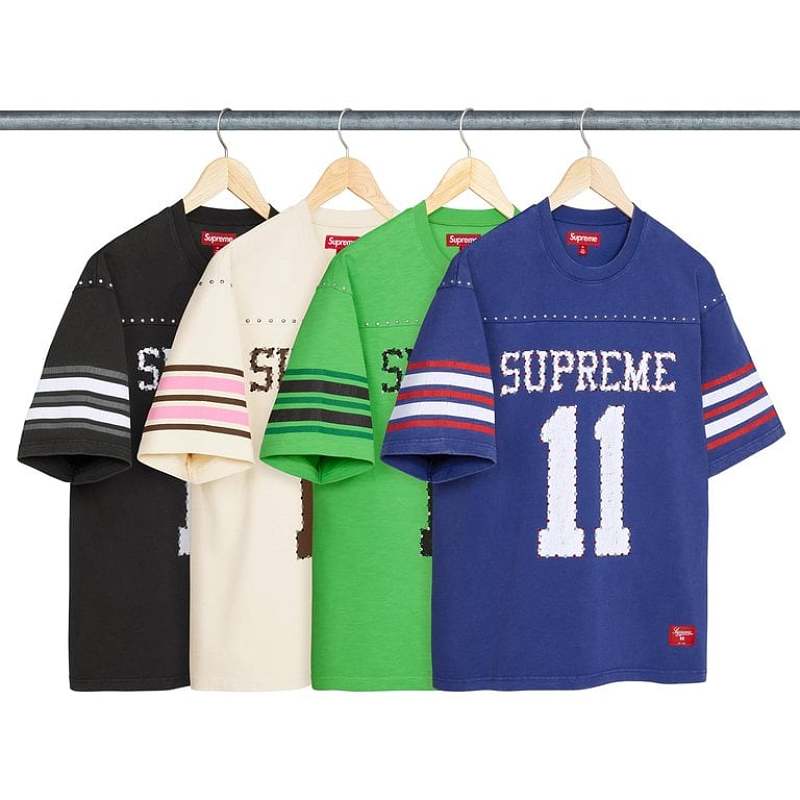 Ayun-660514149 Studded S Football Top T S-Xl