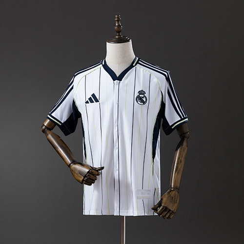 Wanban-Real Madrid 25 26 Baseball - White Jersey S-4XL