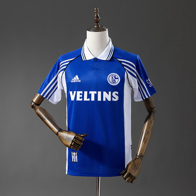 Wanban Schalke 04 98 00 Home Retro Jersey S-Xxl