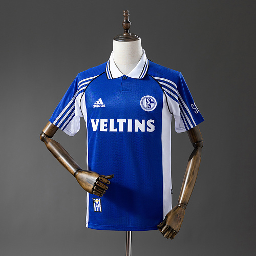 Wanban Schalke 04 98 00 Home Retro Jersey S-Xxl