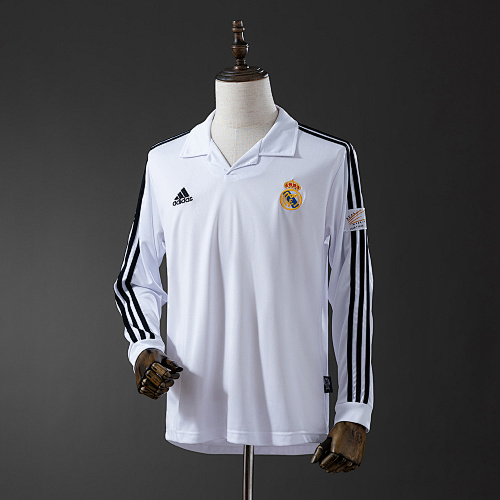 Wanban-Real Madrid 03 Home Long Sleeve Retro Jersey S-Xxl