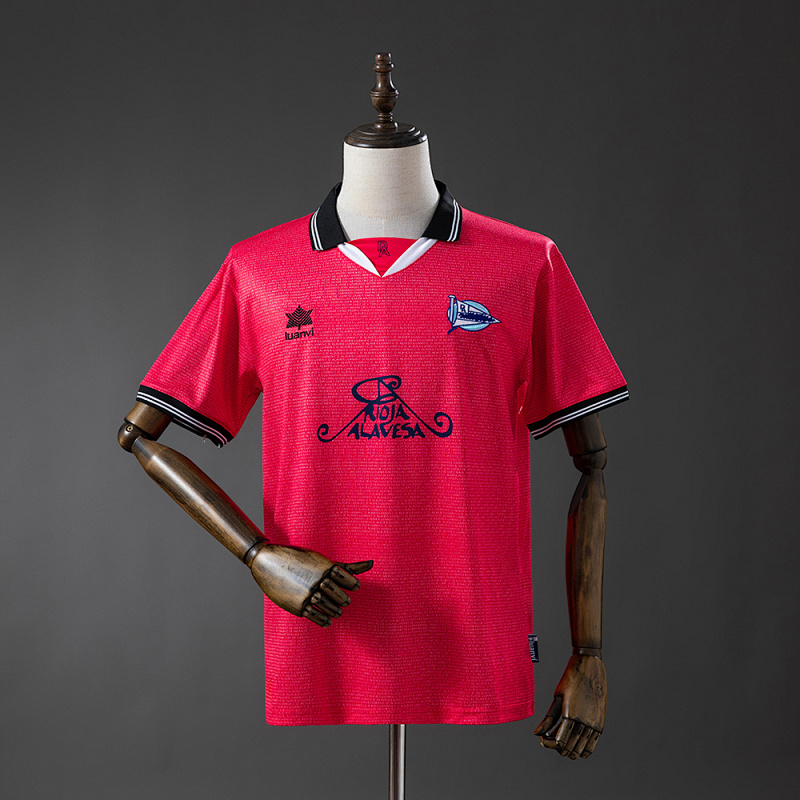 Wanban-Deportivo Alavés 00 01 Uefa Cup Away Retro Jersey S-Xxl
