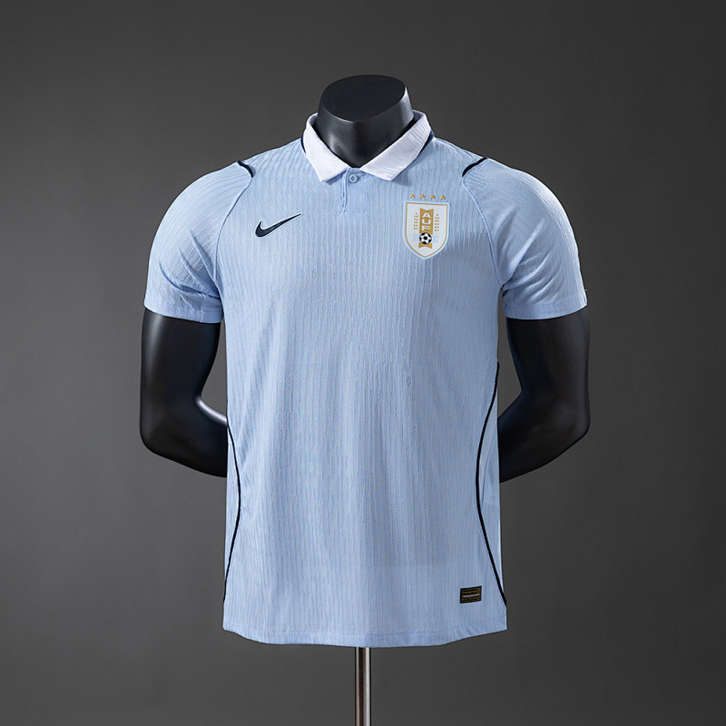 Wanban-Uruguay Home Player Version Jersey S-4XL