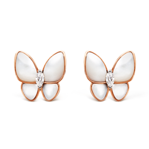 JG-VCARO8FN00 Two Butterfly Earrings
