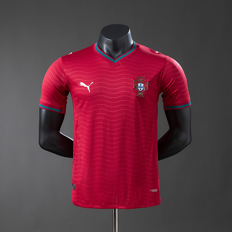 Wanban-Portugal Home Player Version Jersey S-4XL