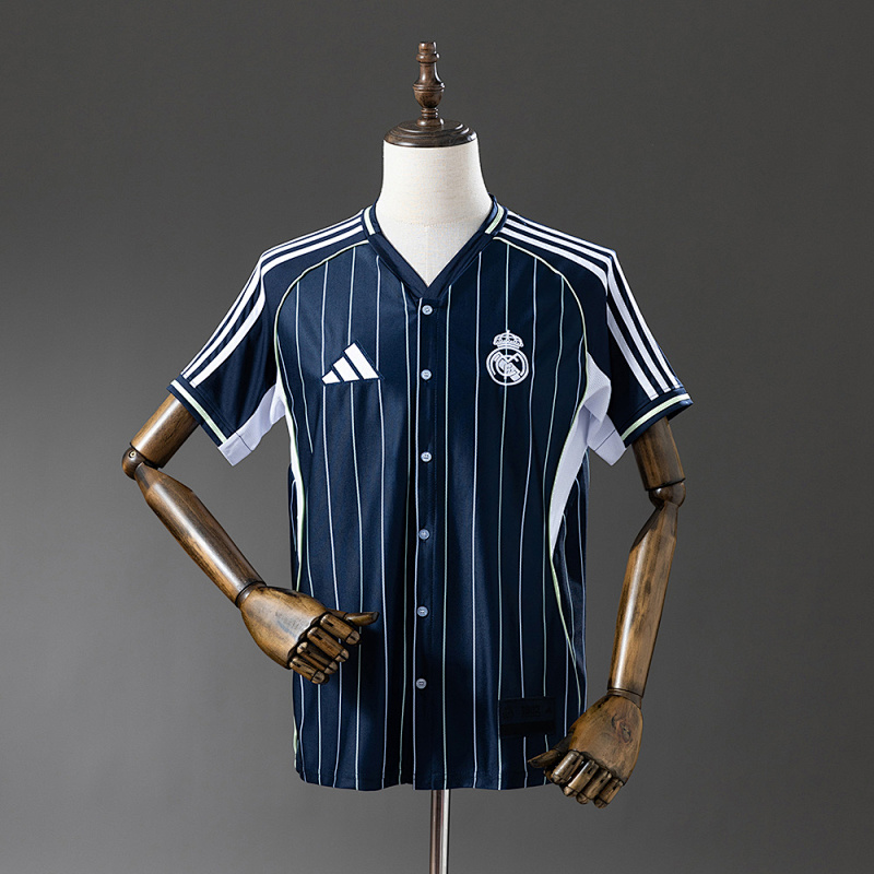Wanban-Real Madrid 25 26 Baseball - Navy Blue Jersey S-4XL