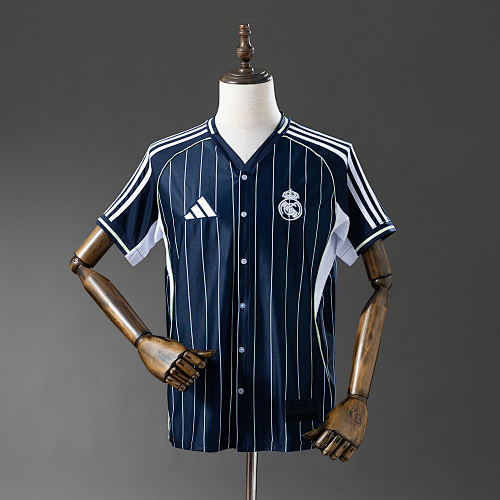 Wanban-Real Madrid 25 26 Baseball - Navy Blue Jersey S-4XL