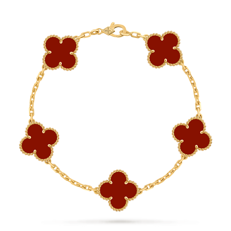 JG-VCARD35500 Vintage Alhambra Bracelet 5 Motifs