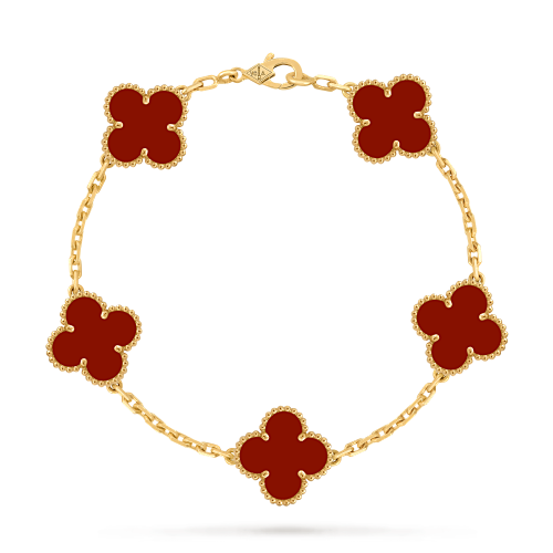 JG-VCARD35500 Vintage Alhambra Bracelet 5 Motifs