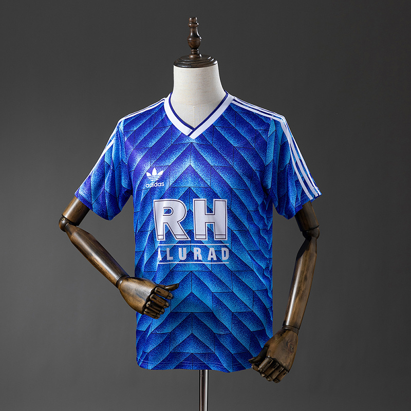 Wanban Schalke 04 88 89 Home Retro Jersey S-Xxl