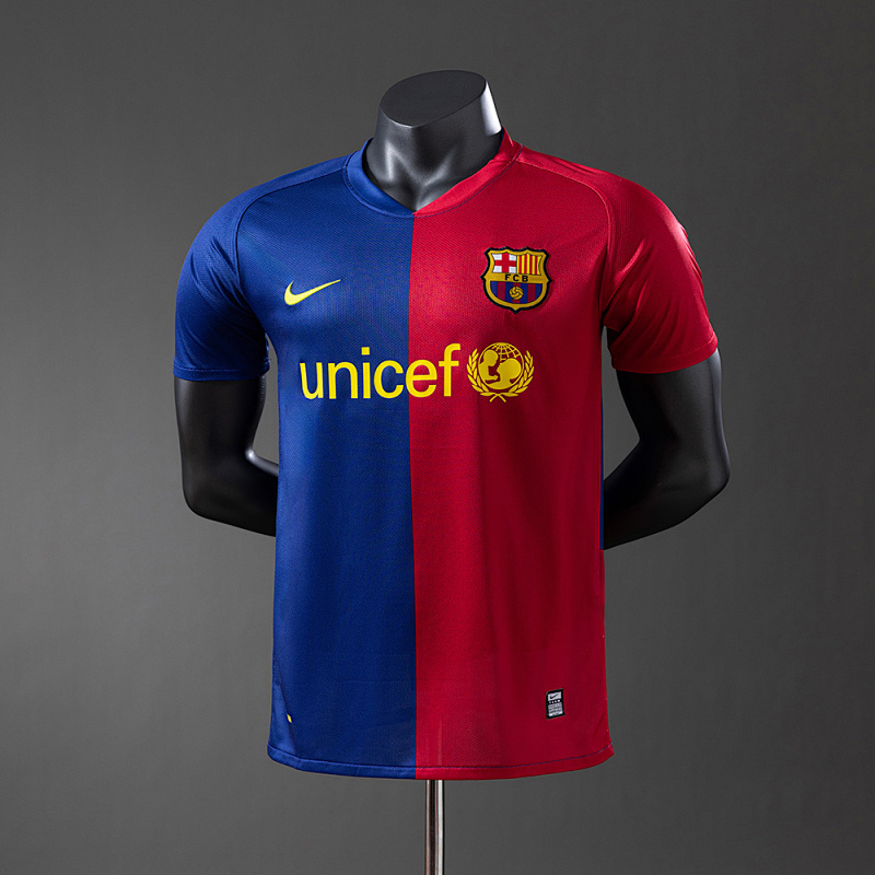 Wanban-Barcelona 09 Player Version Retro Home Jersey S-3XL
