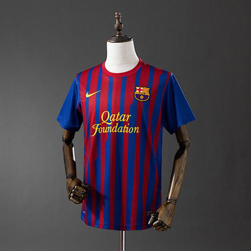 Wanban-Retro Barcelona 11 12 Home S-4XL