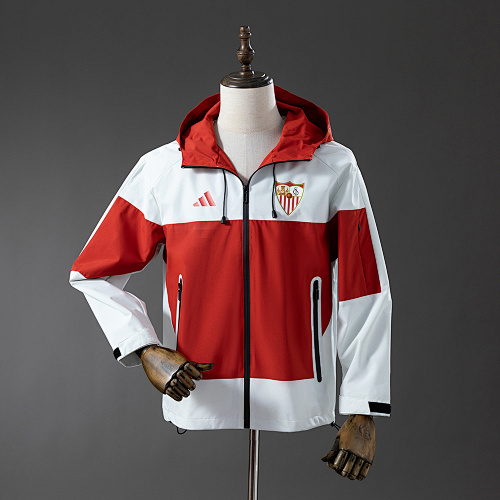 Wanban-Seville Windbreaker - Red & White S-Xxl