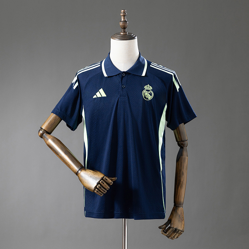 Wanban-Real Madrid 25 26 Polo - Cyan S-Xxl
