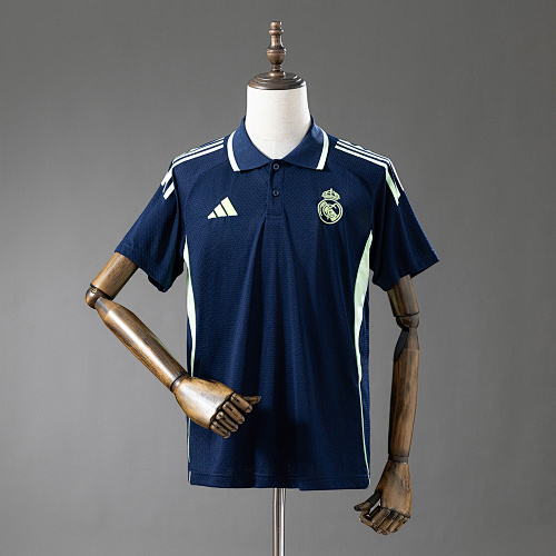 Wanban-Real Madrid 25 26 Polo - Cyan S-Xxl