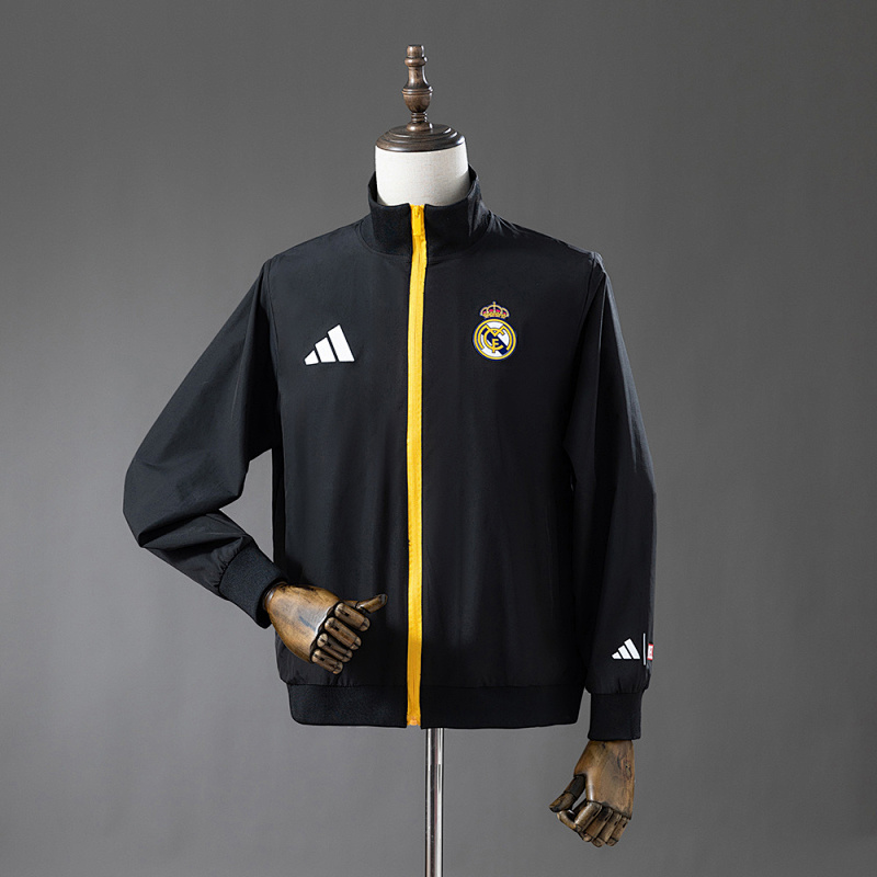 Wanban-Real Madrid 25 26 Windbreaker - Black S-3XL