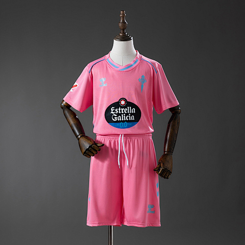 Wanban-Celta De Vigo 25 26 Third Away Kids Kit Jersey Size 16-28