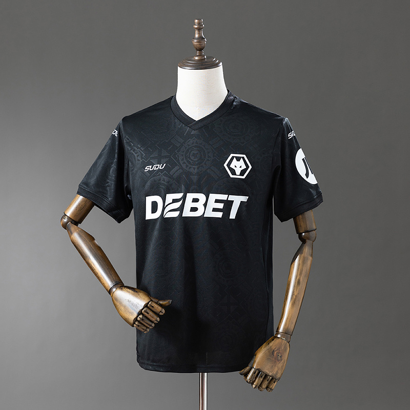 Wanban-Wolves 25 26 Goalkeeper Jersey Black S-4XL