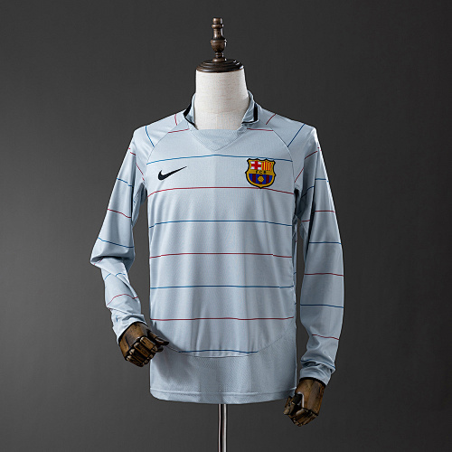 Wanban-Barcelona 03 04 Away Retro Long Sleeve Jersey S-Xxl